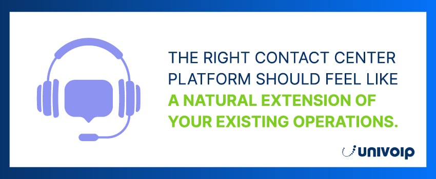 The right contact center platform should feel like a natural extension of your existing operations.