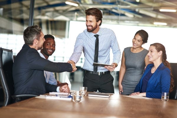 Meet and Greet in office conference room
