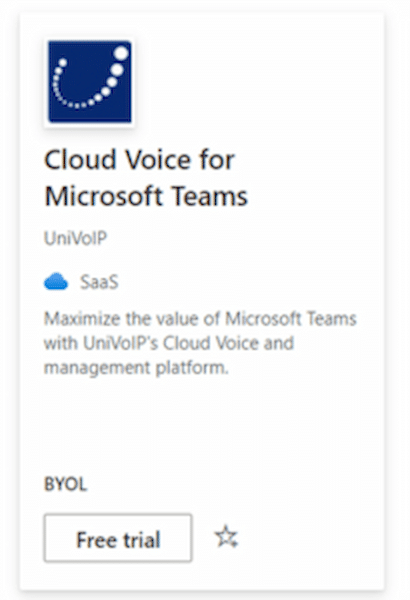 UniVoIP Cloud Voice for Microsoft Teams Now Available on Microsoft AppSource